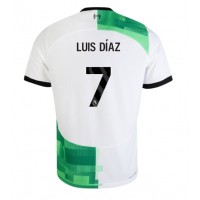 Camisa de Futebol Liverpool Luis Diaz #7 Equipamento Secundário 2023-24 Manga Curta